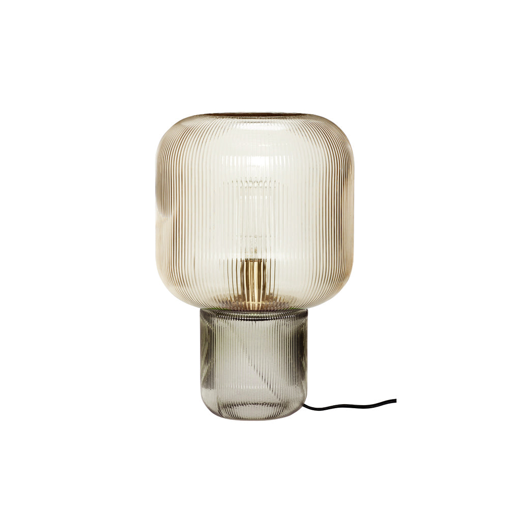 Lampe de Table en Verre et Métal - Élégance et Lumière Chaleureuse