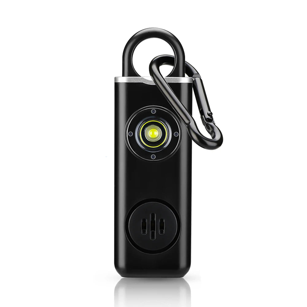Alarme de Self-défense Rechargeable - Sirène 130 dB et Lampe Torche LED