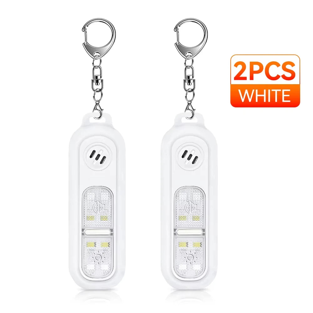 Alarme de Self-défense Rechargeable - Sirène 130 dB et Lampe Torche LED