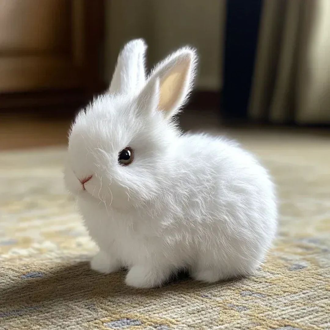 Jouet en Peluche Lapin Doux - Fourrure Ultra-Douce et Détails Réalistes