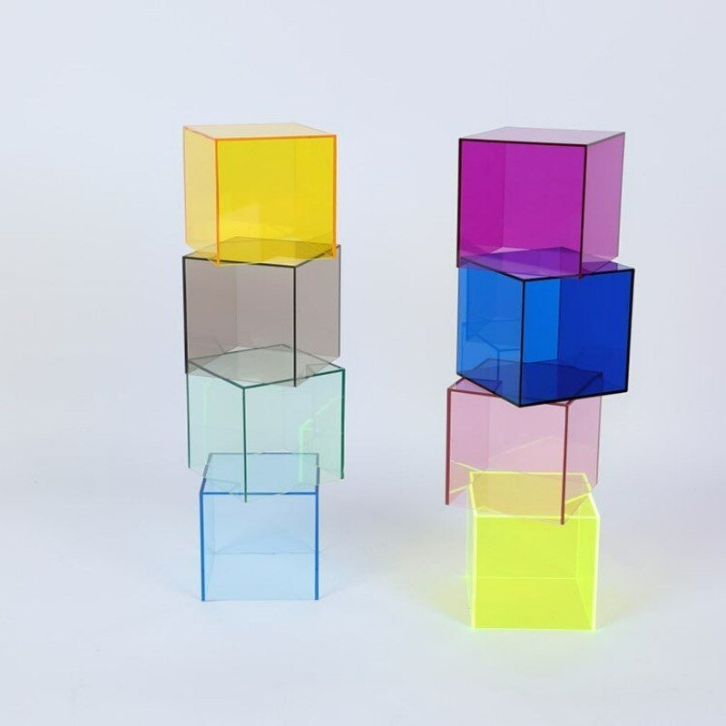 Boîte de Rangement en Acrylique - Design Élégant et Coloré pour Organisation