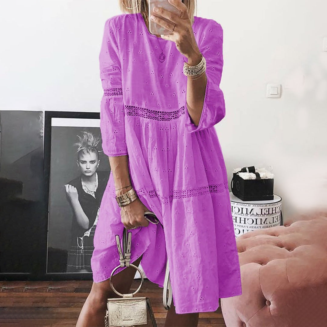 Robe d'été en Dentelle Élégante - Style Maxi Confortable et Décontracté