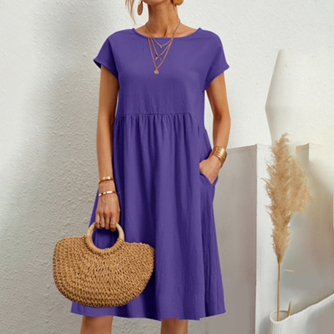 Robe d'Été Élégante pour Femmes - Polyester Écologique et Confort Optimal