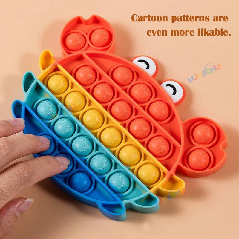 Jouet Anti-Stress Pop It en Silicone - Soulagement Sensoriel pour Enfants et Adultes