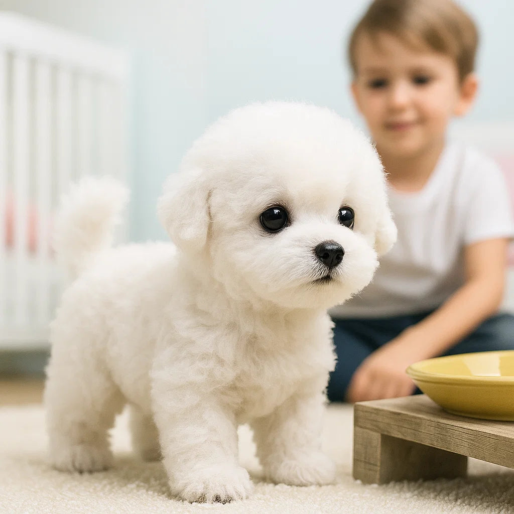 Jouet en Peluche Interactif de Chiot - Compagnon Doux et Écologique pour Tous les Âges