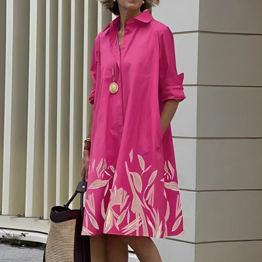 Robe Longue Élégante pour Femmes - Confort et Style Printanier Raffiné