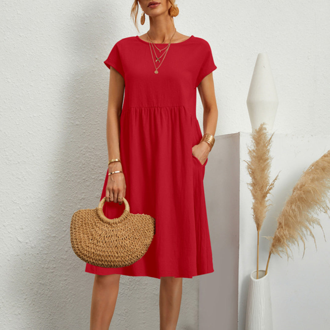 Robe d'Été Élégante pour Femmes - Polyester Écologique et Confort Optimal
