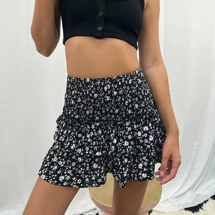 Jupe Mini d'Été Confortable - Style Chic avec Short Intégré