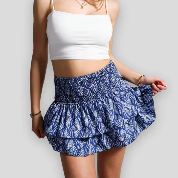 Jupe Mini d'Été Confortable - Style Chic avec Short Intégré