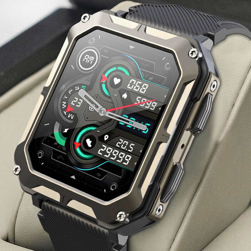 Montre Connectée Étanche avec Suivi de Fitness - Robuste et Durable pour Environnements Extrêmes