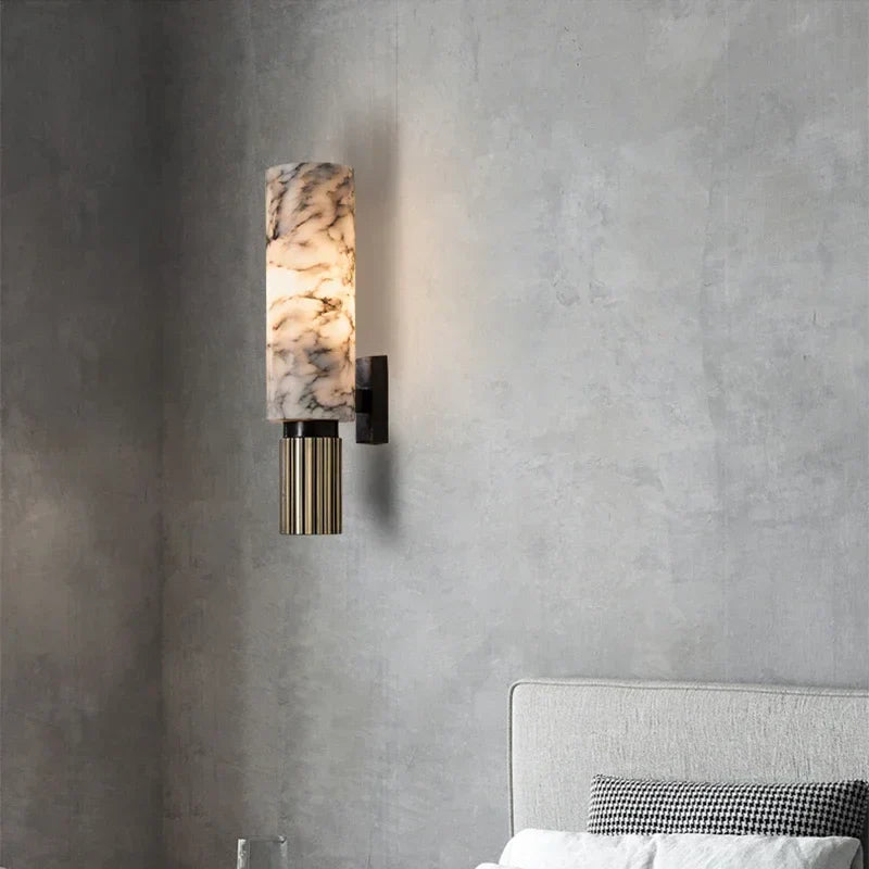 Applique Murale en Marbre et Cuivre - Élégance et Durabilité pour Votre Intérieur