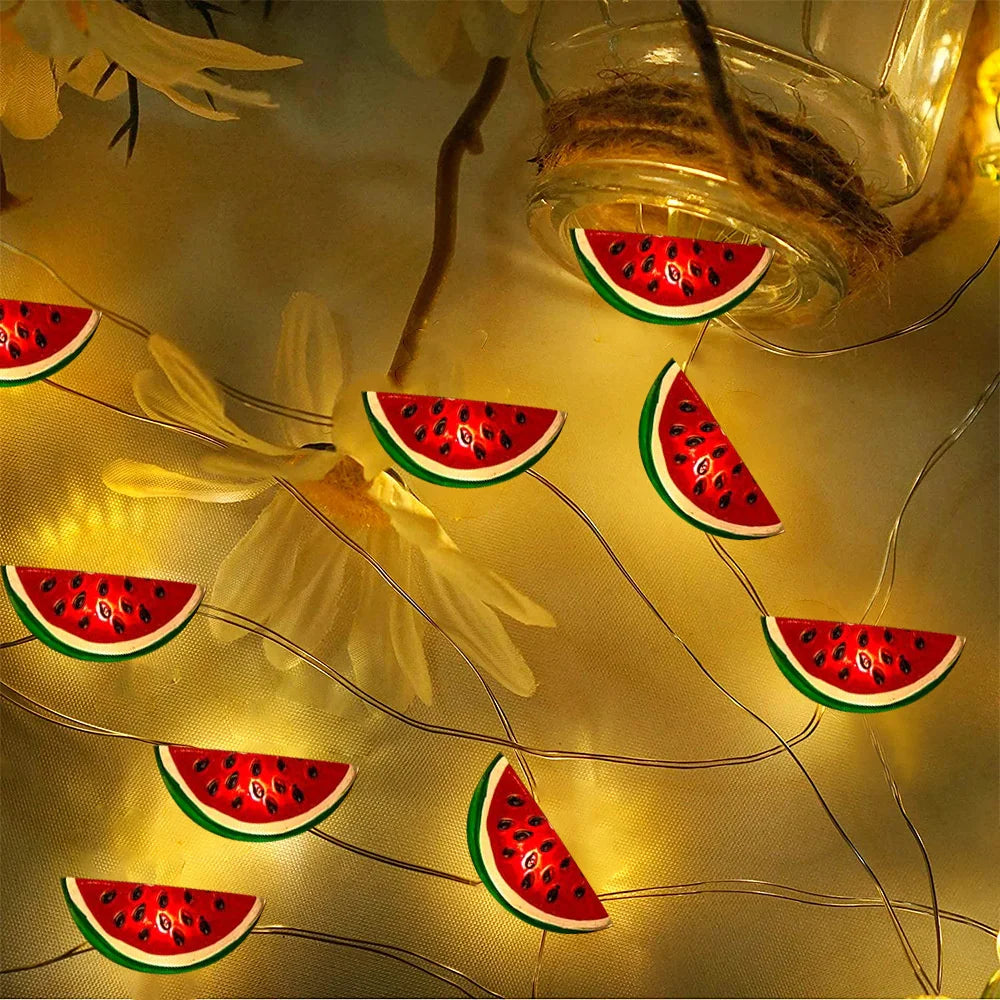 Guirlande Lumineuse Pastèque LED - Décoration Fun pour Événements d'Été