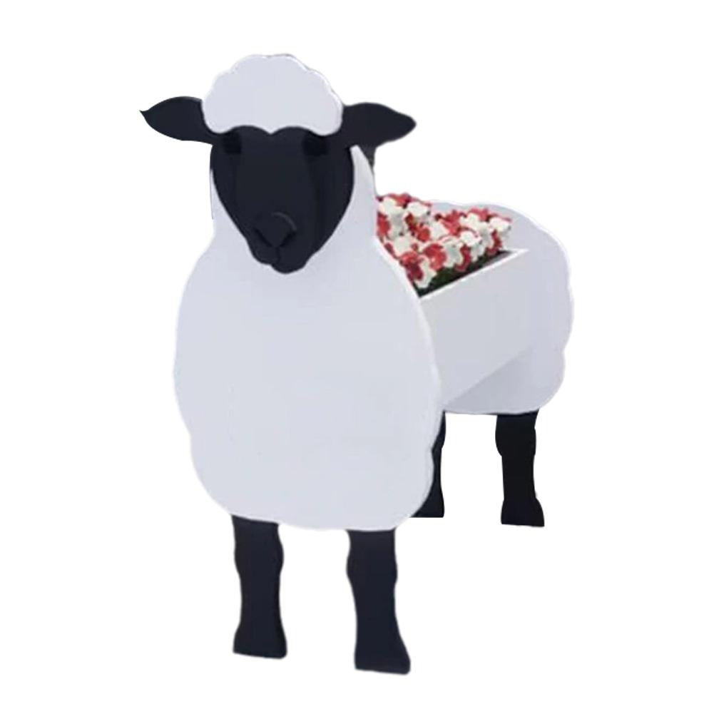 Pot de Fleurs Animal de Ferme - PVC Durable et Résistant aux Intempéries