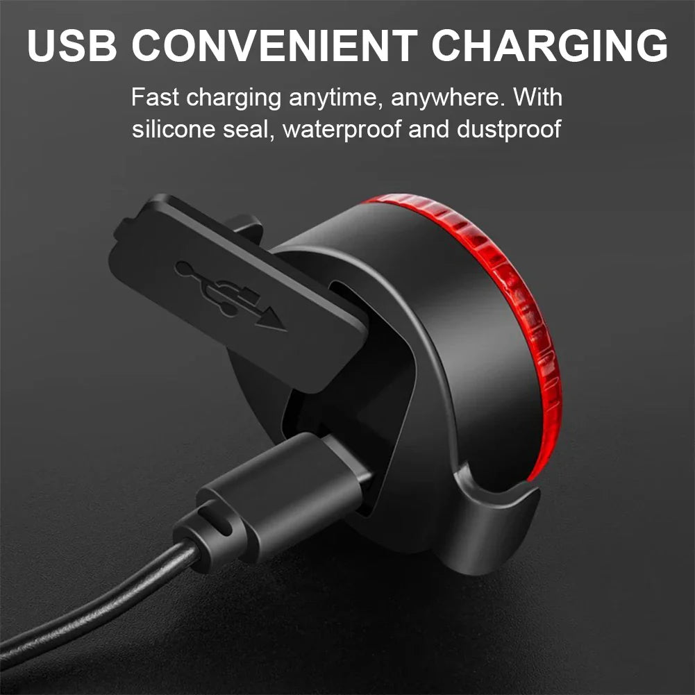 Lumières de Vélo LED Rechargeables - Phare Étanche avec Modes Multiples