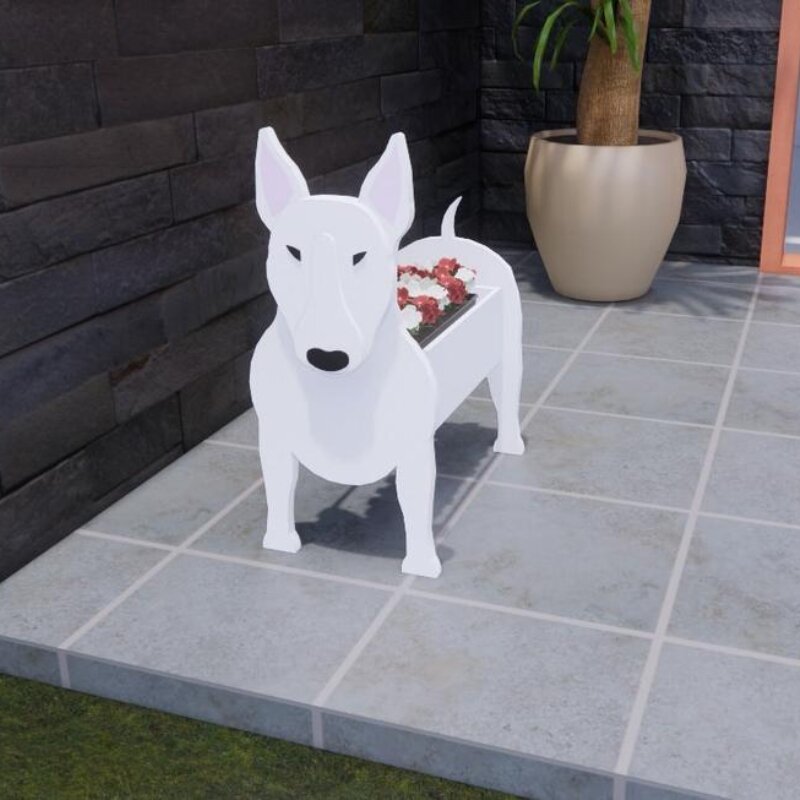 Pot de Fleurs Thème Chiens - Décoratif et Durable pour Intérieur/Extérieur
