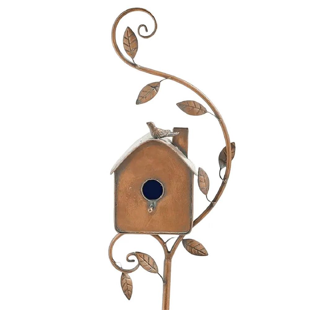 Maison pour oiseaux en Métal Élégant - Durable et Résistante aux Intempéries