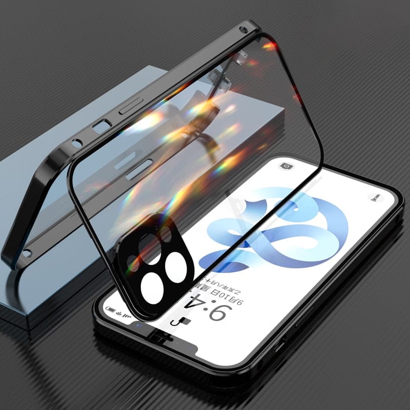Coque de Protection iPhone Métal - Protection Avancée des Lentilles et Antichoc
