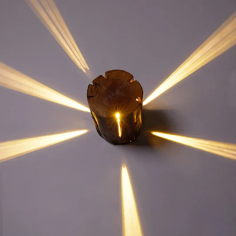 Lampe d'extérieur Imitation Souche d'Arbre - Durée de Vie de 50 000 Heures