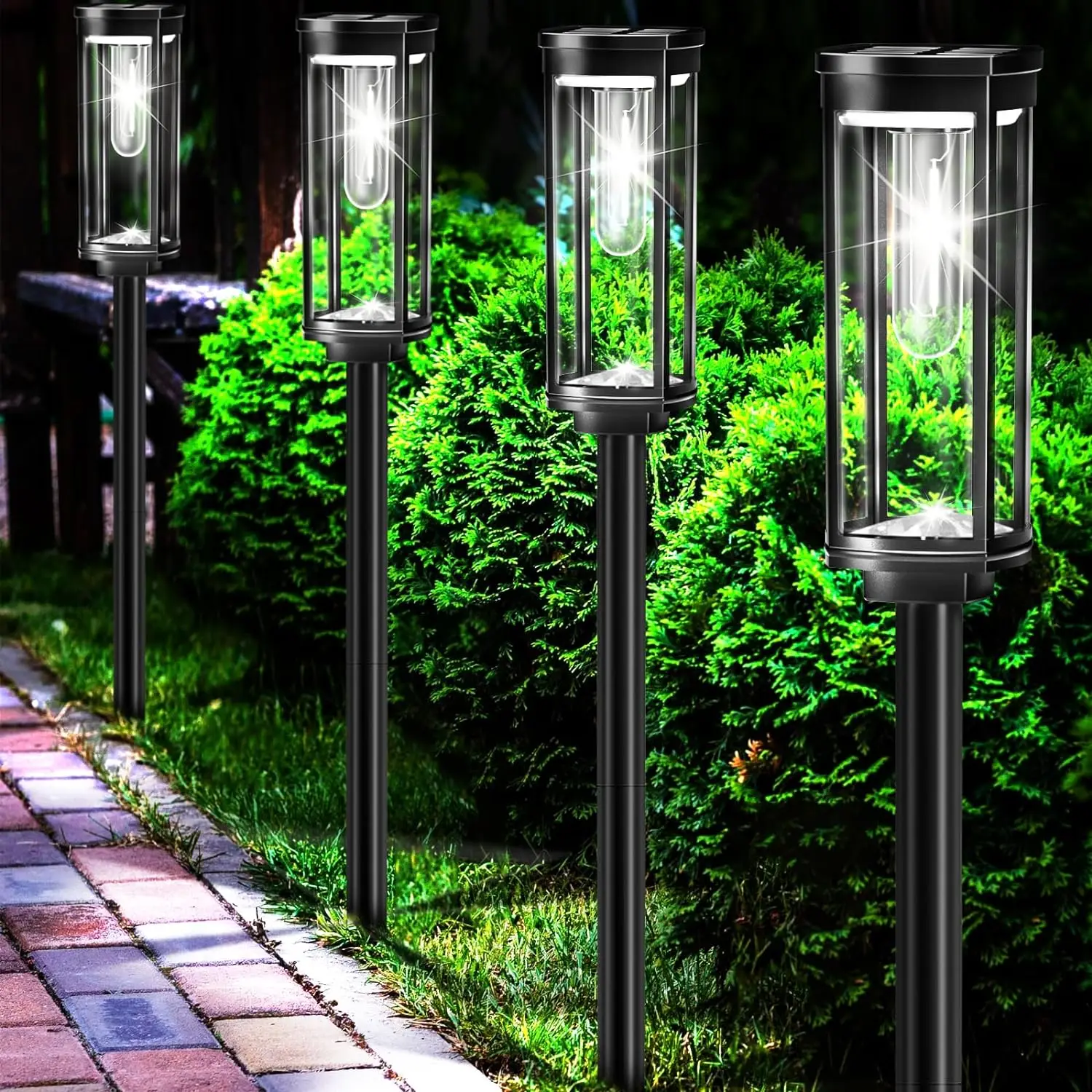 Lanternes Solaires Écologiques pour Jardin - Éclairage Durable et Design Élégant
