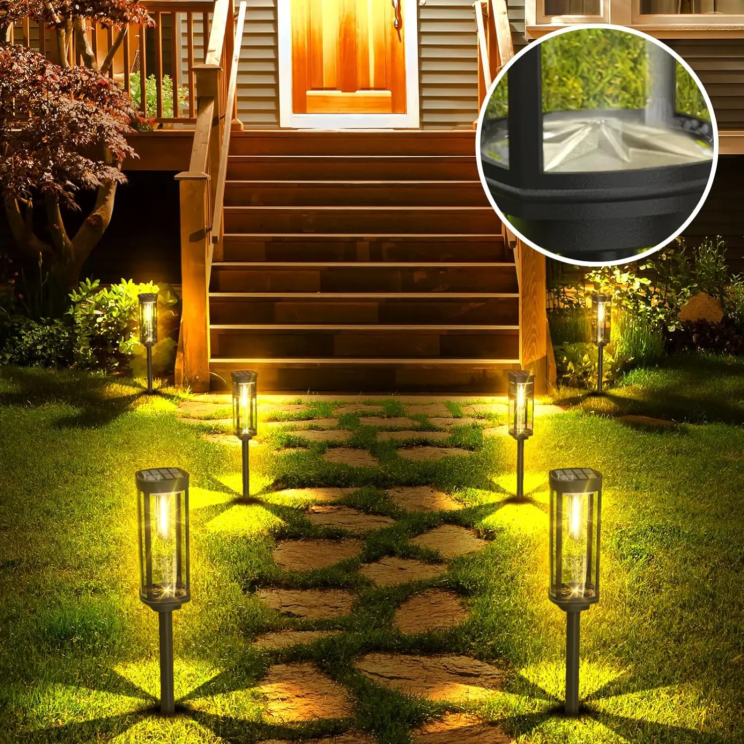 Lanternes Solaires Écologiques pour Jardin - Éclairage Durable et Design Élégant