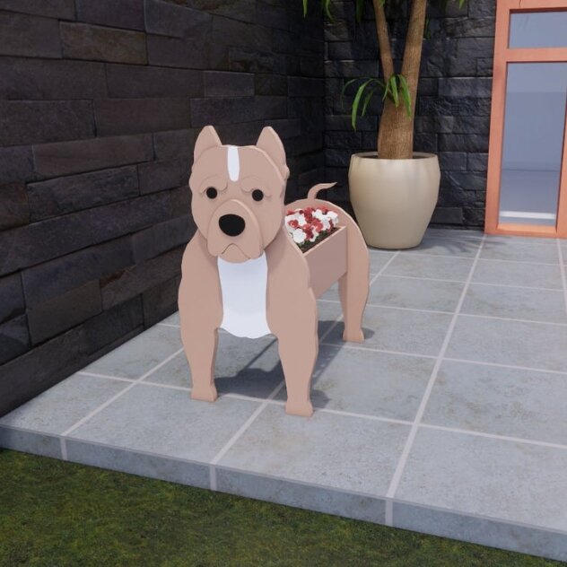Pot de Fleurs Thème Chiens - Décoratif et Durable pour Intérieur/Extérieur