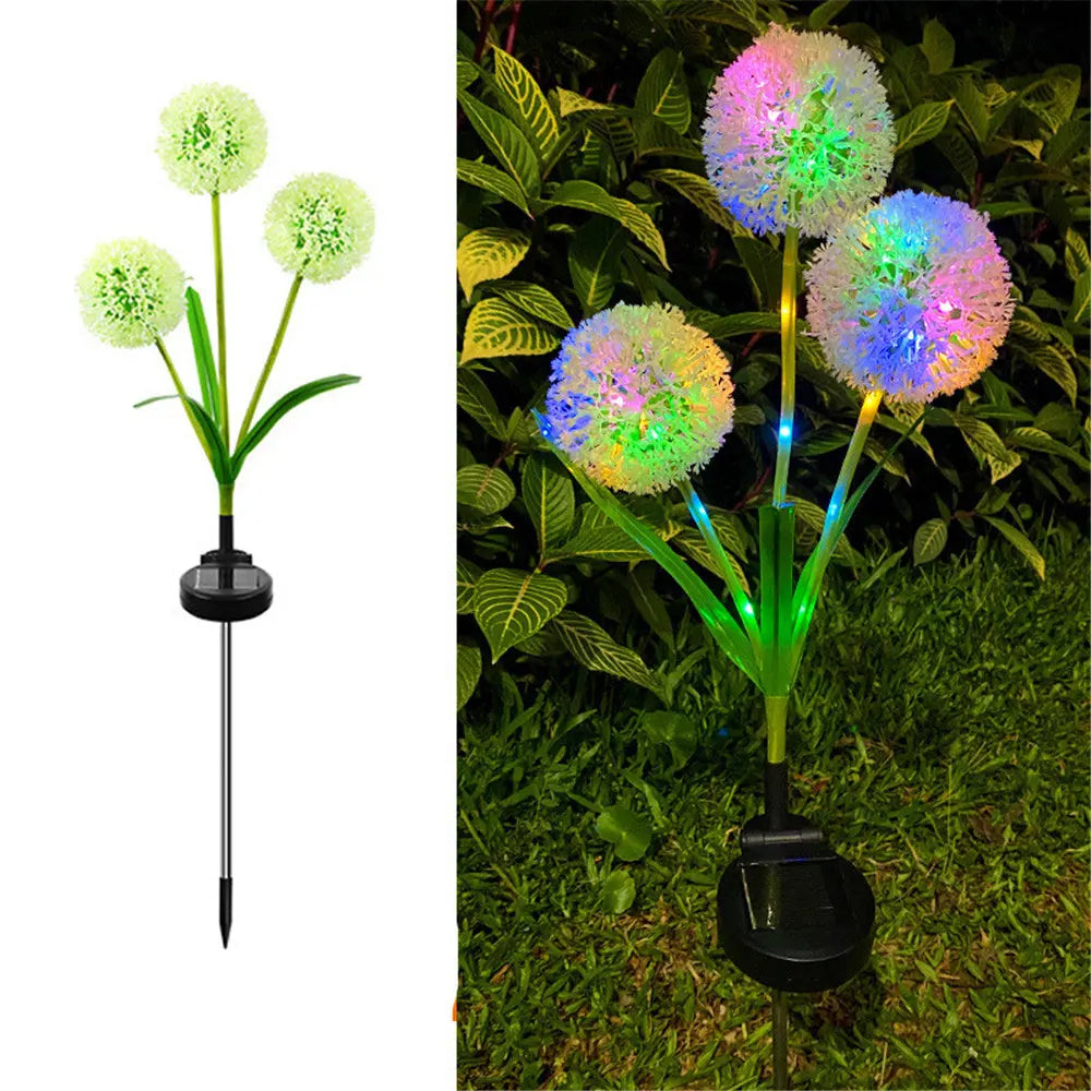 Lumières Solaire de Jardin - Éclairage Décoratif en Pissenlit