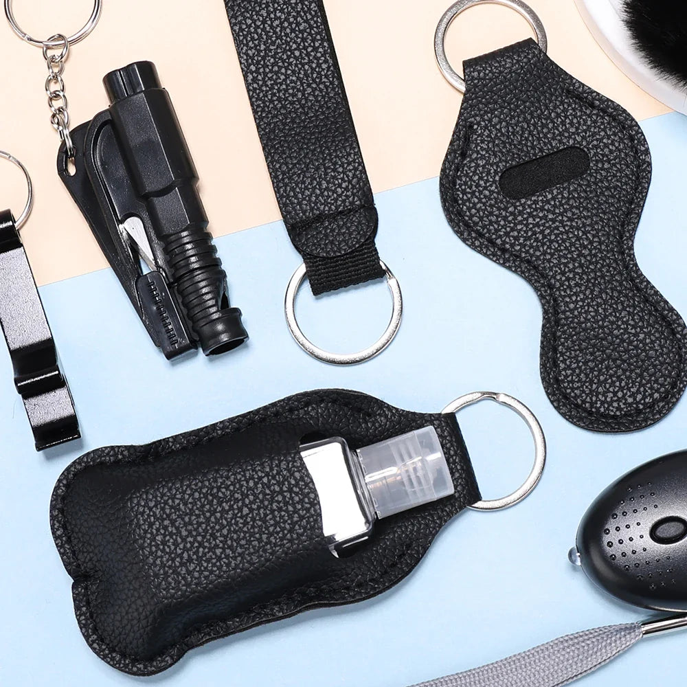 Porte-Clés de Self-Défense pour Femmes - Alarme et Casse-Vitre Inclus