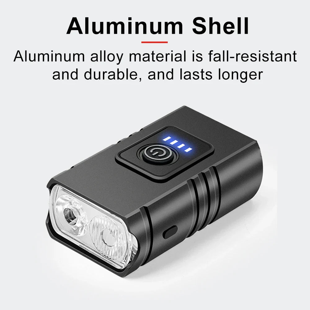 Lumières de Vélo Rechargeables USB - 1500 Lumens et 6 Modes de Sécurité