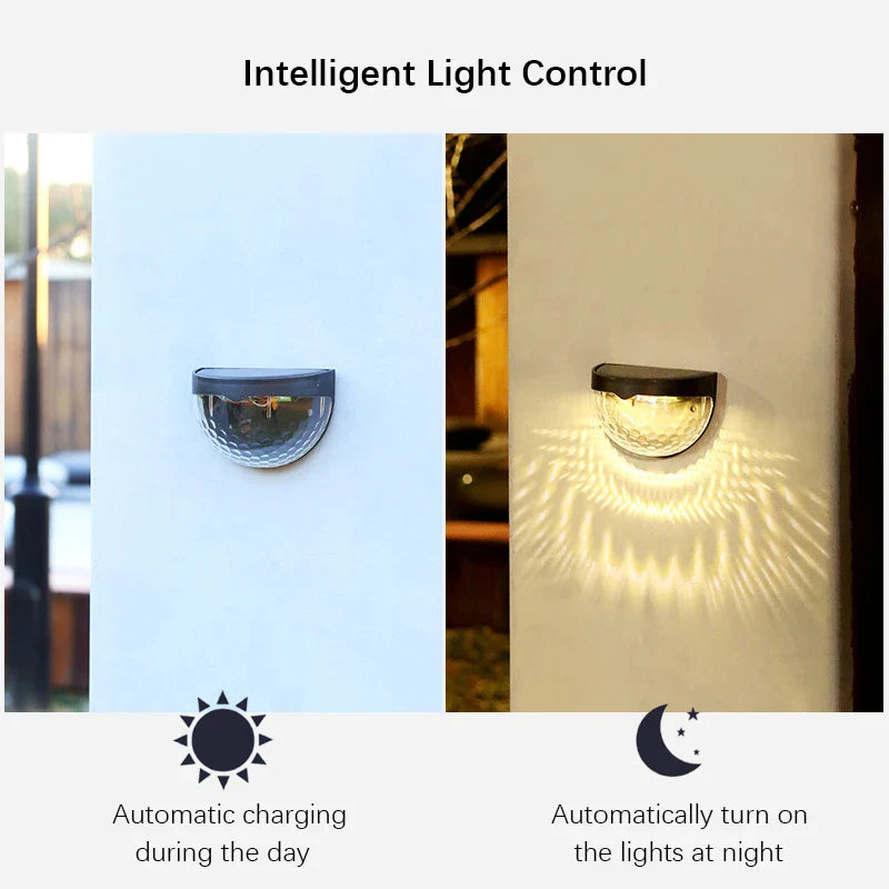 Luminaires Muraux Solaires Extérieurs - Éclairage Étanche et Décoratif pour Jardin