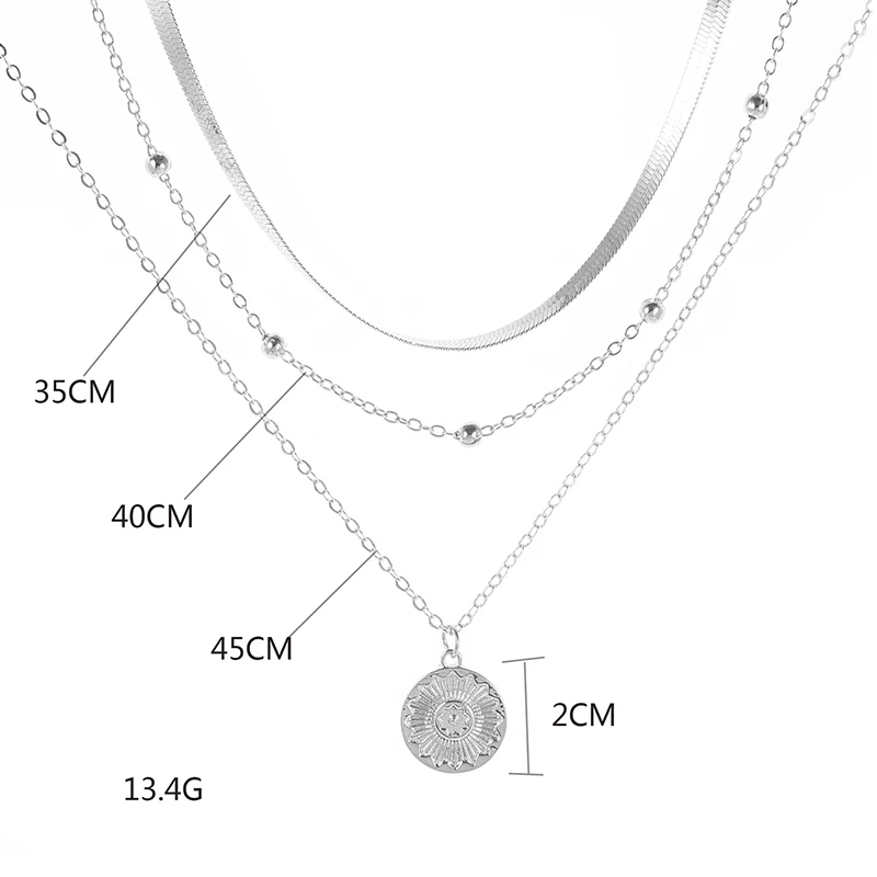 Collier en Argent Sterling Superposé - Élégance et Polyvalence Exceptionnelles