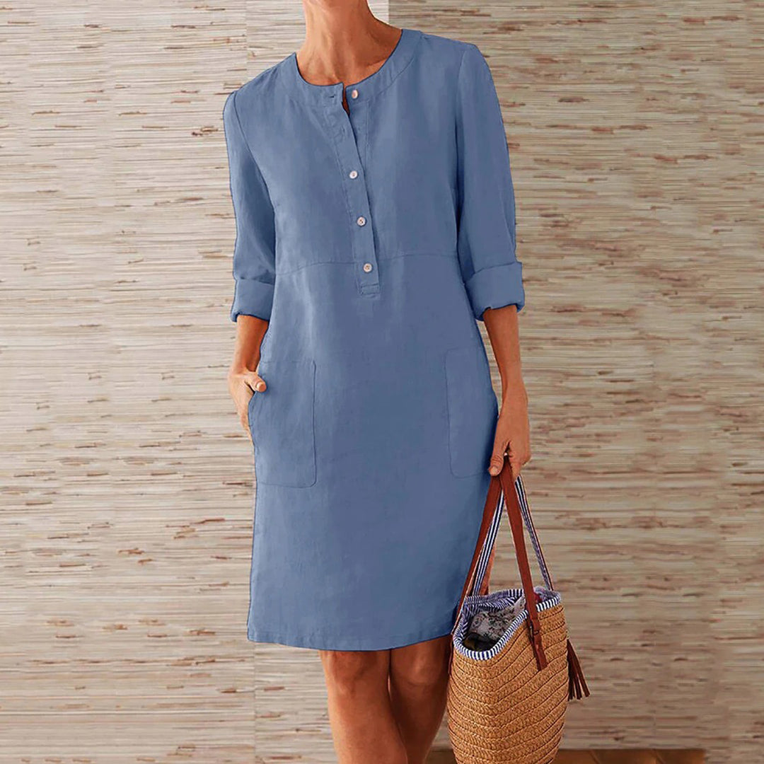 Robe d'été Polyester pour Femmes - Élégance Confortable et Polyvalente