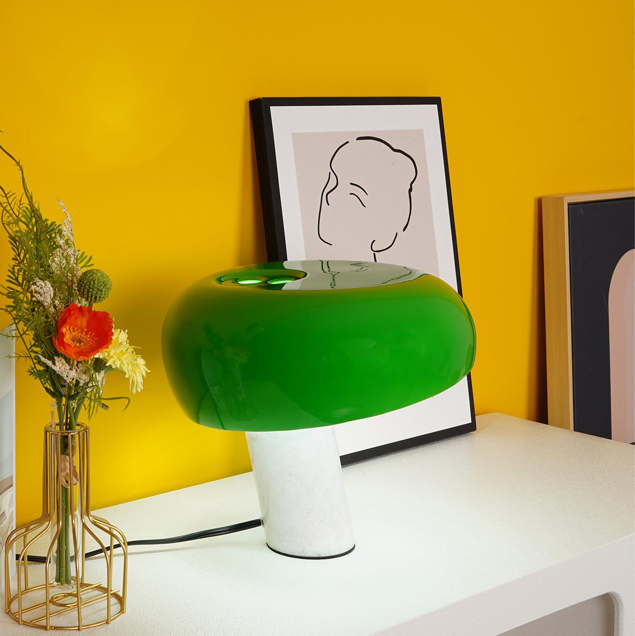 Lampe de Table en Marbre - Élégance et Ambiance Chaleureuse