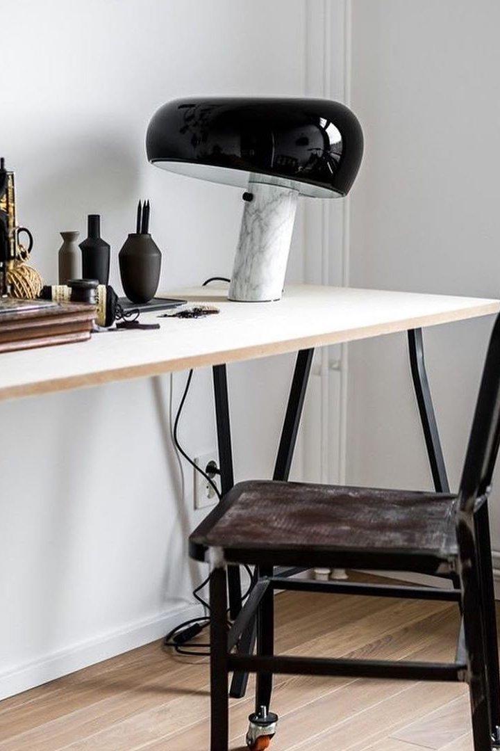Lampe de Table en Marbre - Élégance et Ambiance Chaleureuse