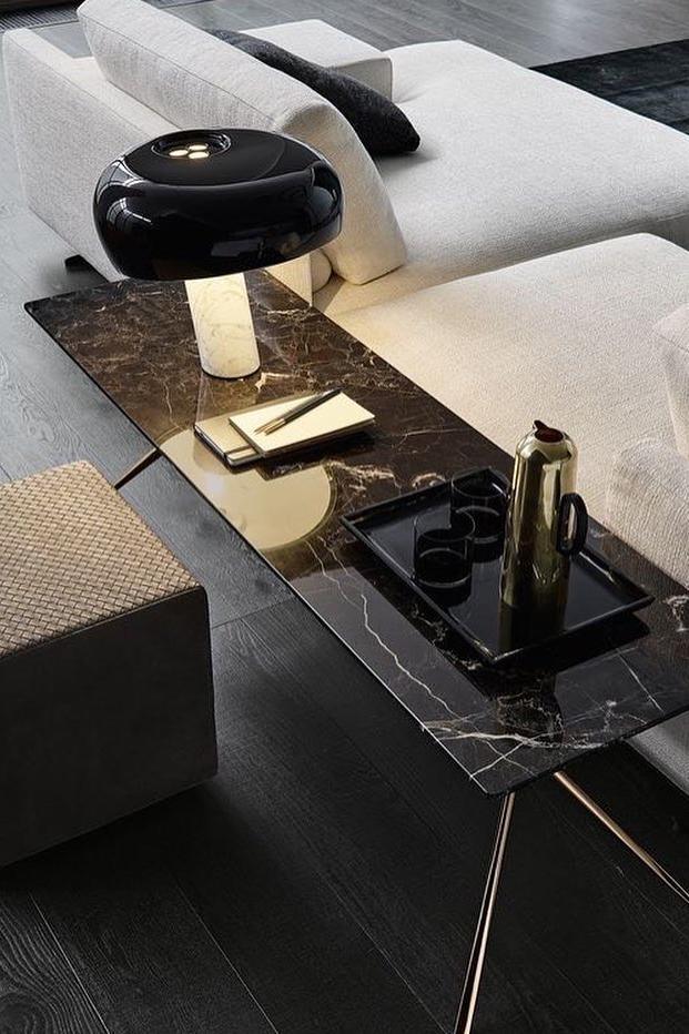 Lampe de Table en Marbre - Élégance et Ambiance Chaleureuse