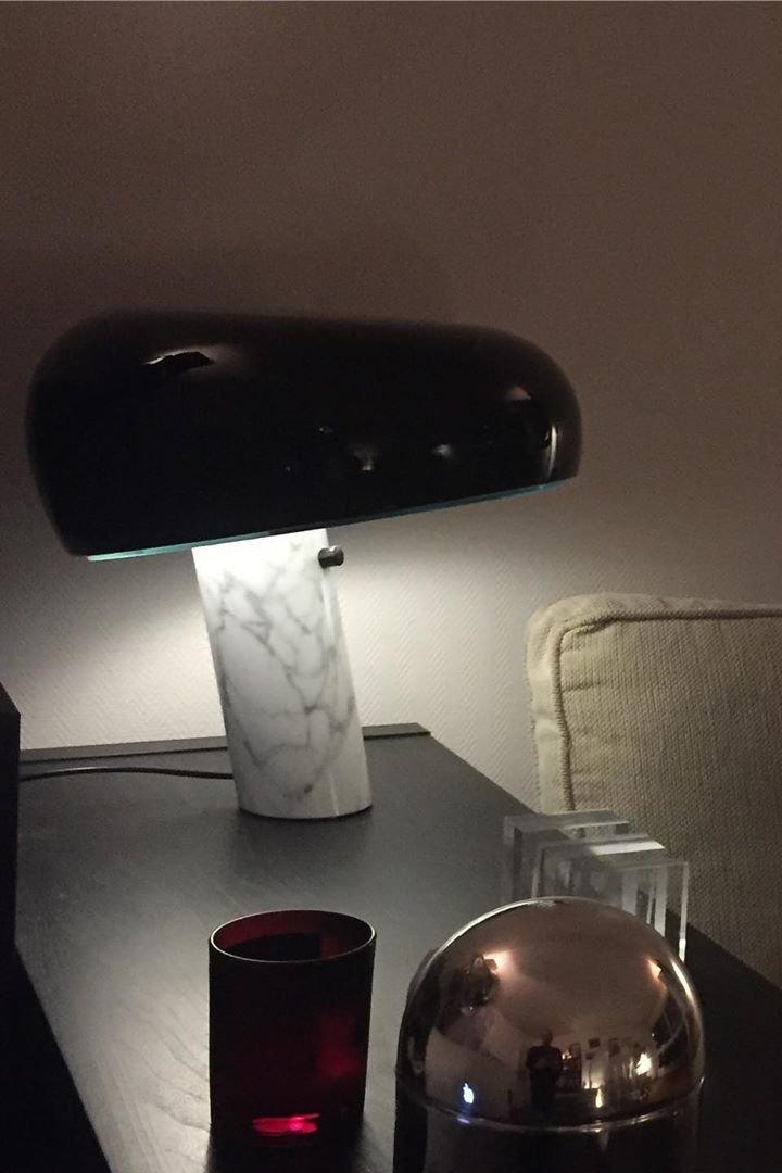 Lampe de Table en Marbre - Élégance et Ambiance Chaleureuse