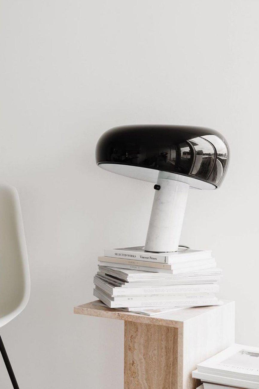 Lampe de Table en Marbre - Élégance et Ambiance Chaleureuse