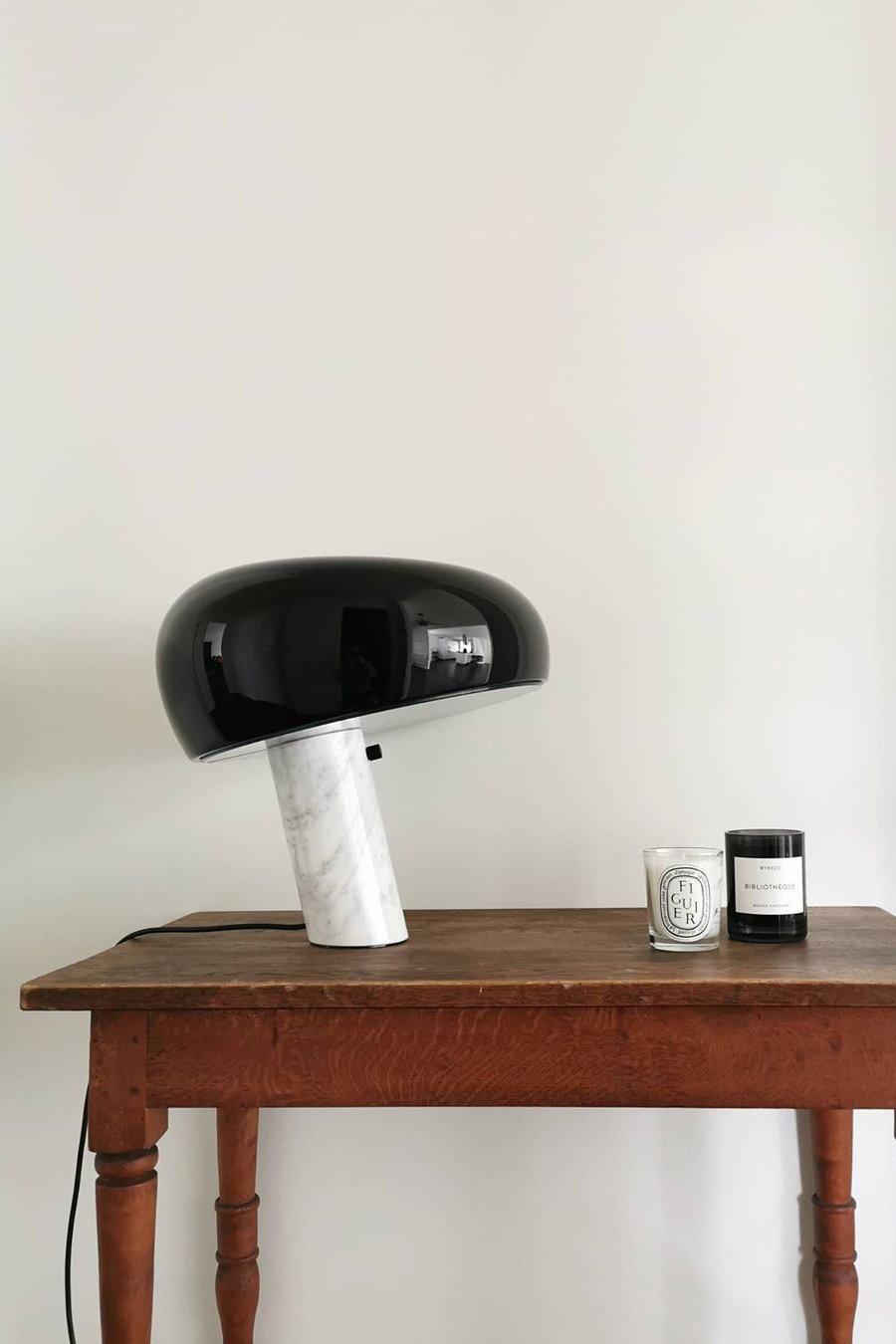 Lampe de Table en Marbre - Élégance et Ambiance Chaleureuse