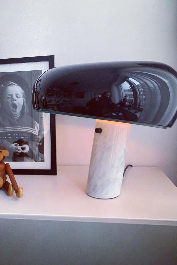 Lampe de Table en Marbre - Élégance et Ambiance Chaleureuse