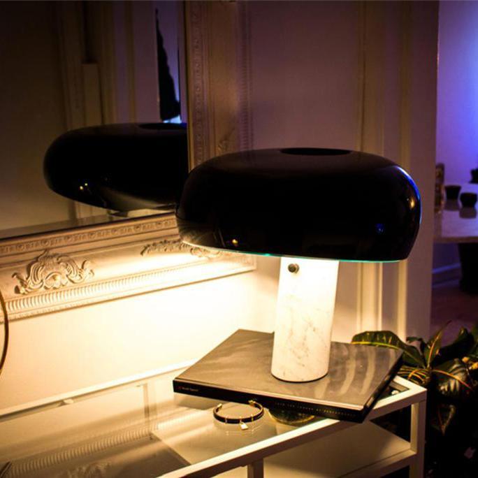 Lampe de Table en Marbre - Élégance et Ambiance Chaleureuse