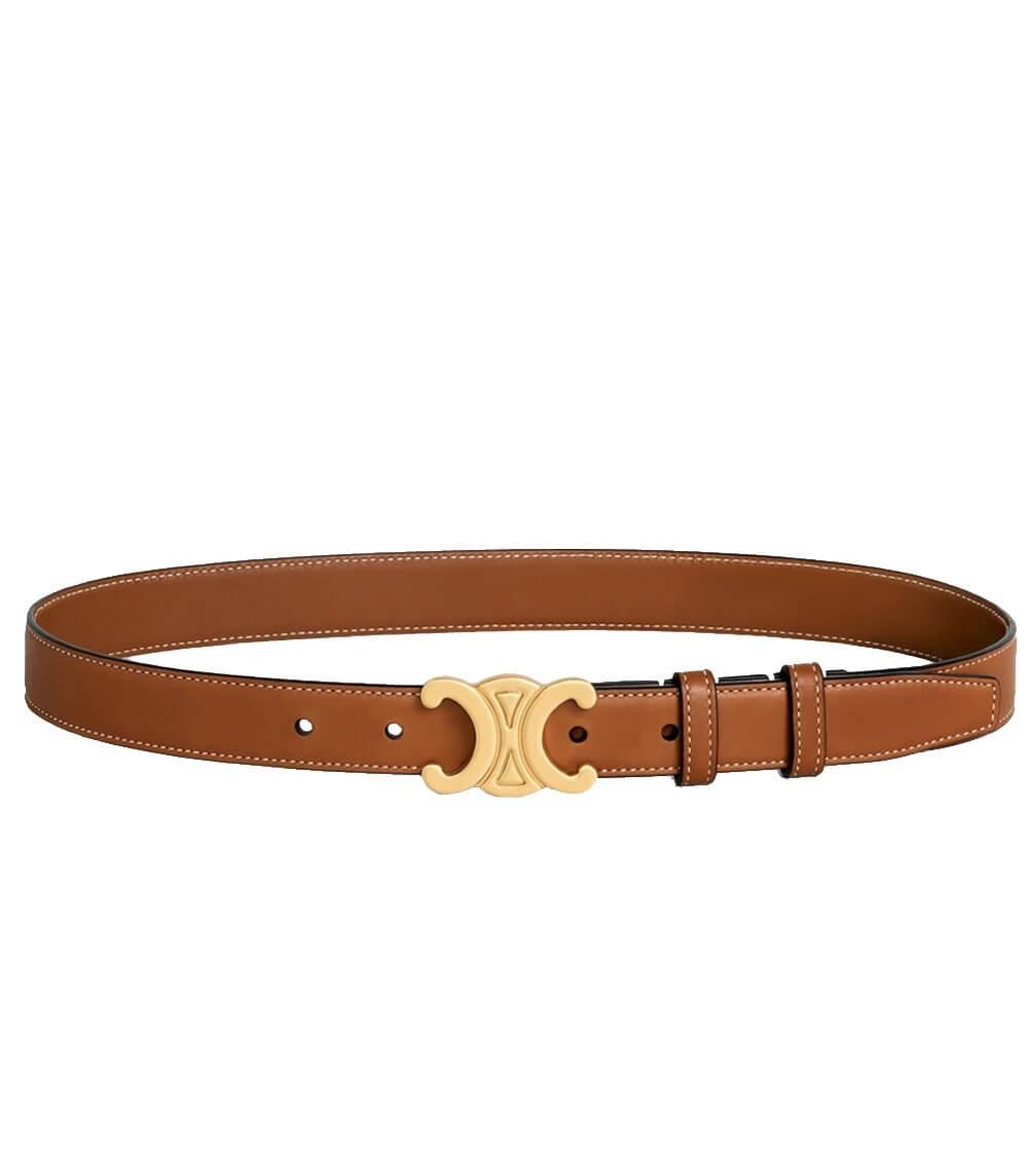 Ceinture en Cuir Noir avec Boucle Dorée - Élégance et Polyvalence pour Toutes les Occasions