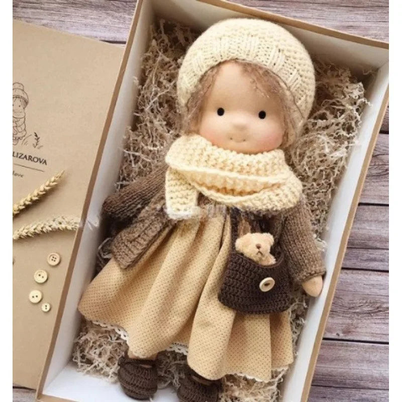 Poupée en Peluche Waldorf - Douceur Kawaii et Cadeau Prêt à Offrir