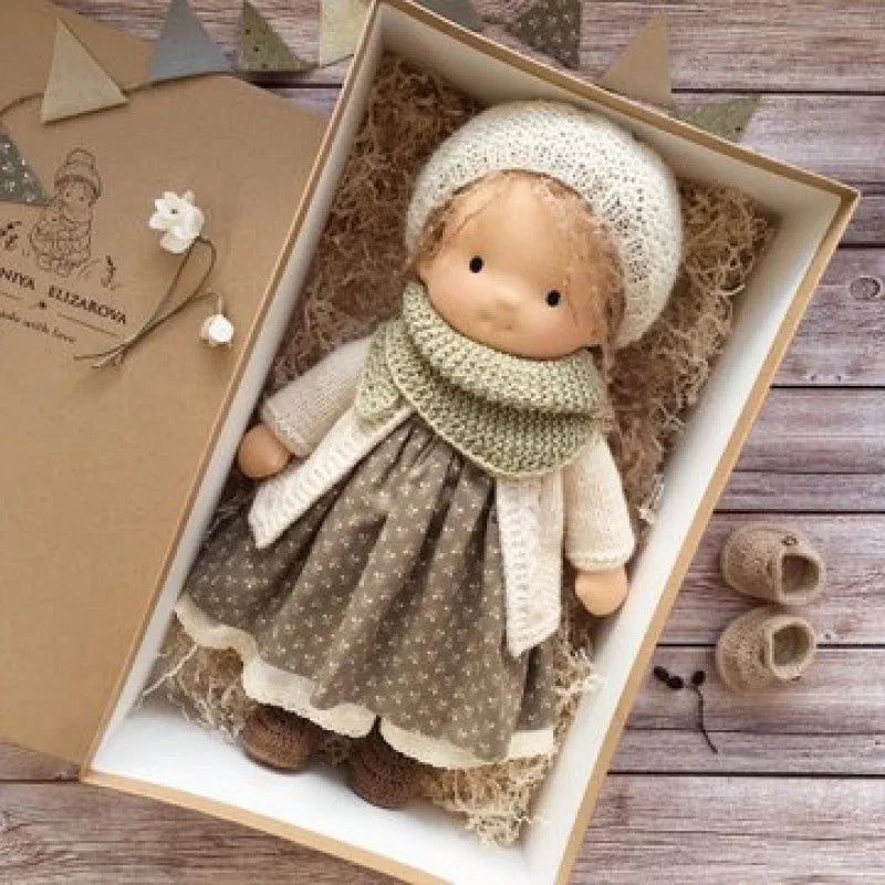 Poupée en Peluche Waldorf - Douceur Kawaii et Cadeau Prêt à Offrir