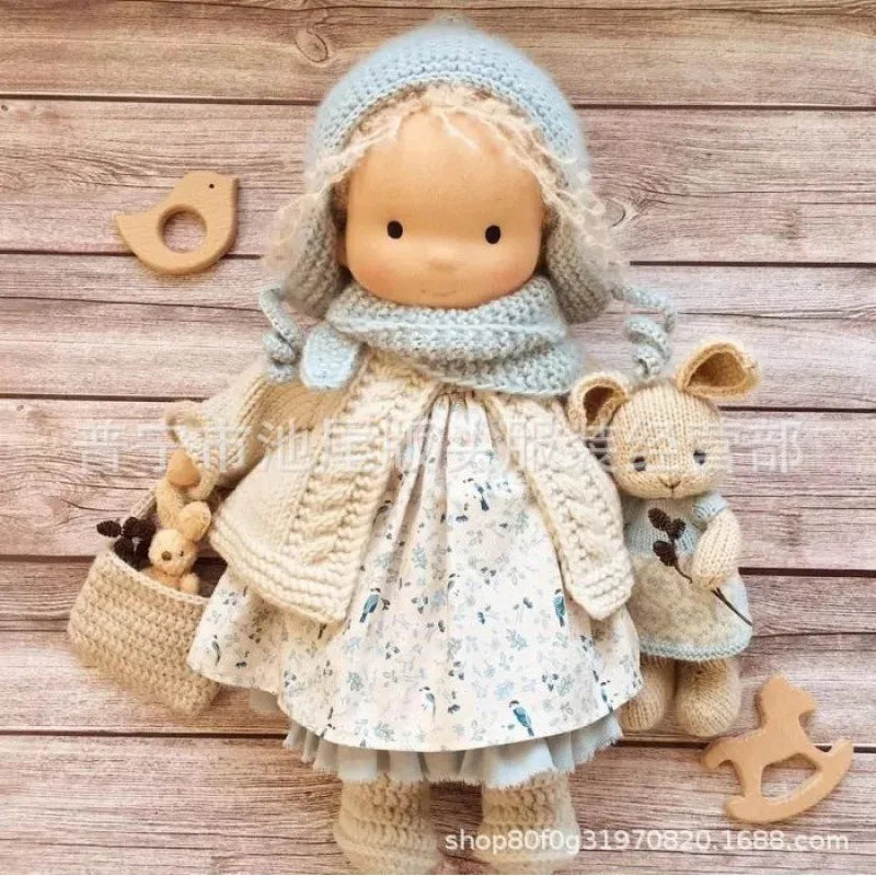 Poupée en Peluche Waldorf - Douceur Kawaii et Cadeau Prêt à Offrir