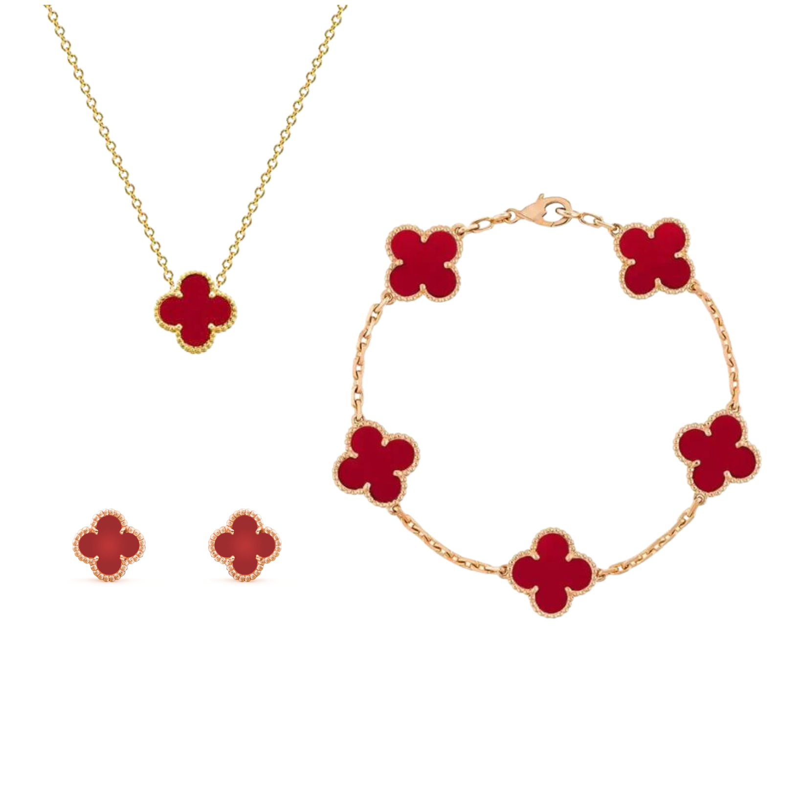 Bracelet Trèfle Ambre Ajustable - Bijou Élégant et Hypoallergénique