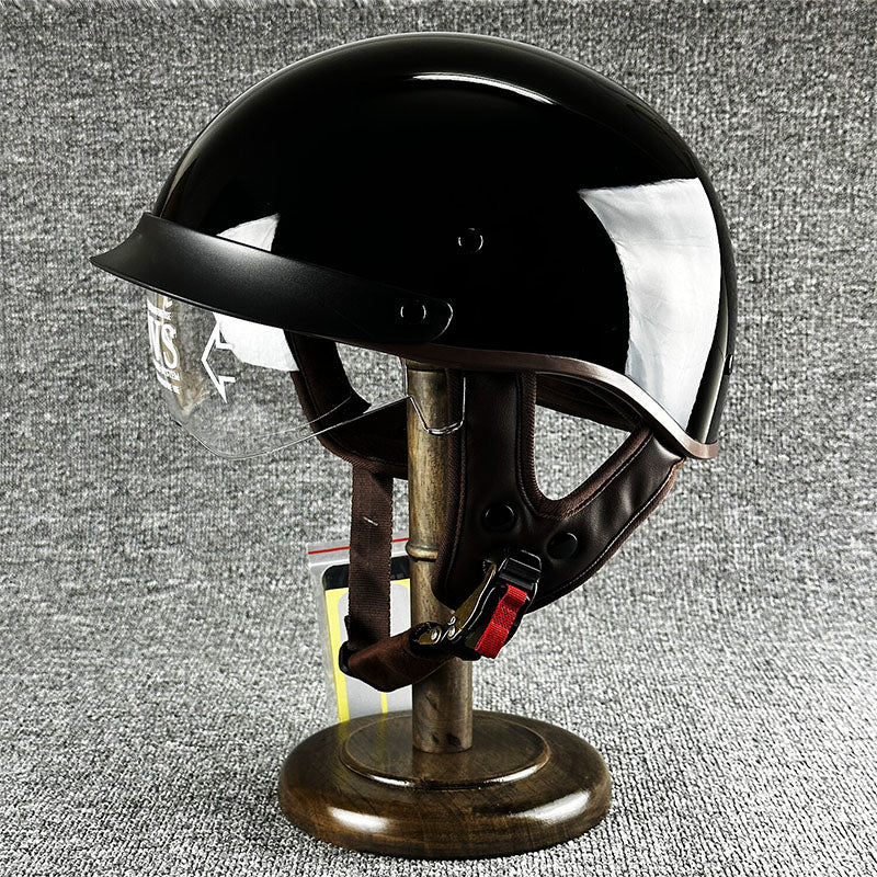Casque Demi-Helmet Sécurisé pour Motard - Confort et Style Urbain Inégalés