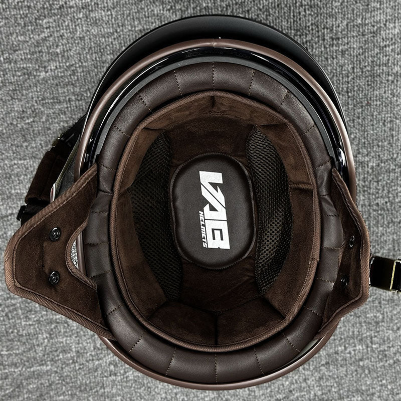 Casque Demi-Helmet Sécurisé pour Motard - Confort et Style Urbain Inégalés