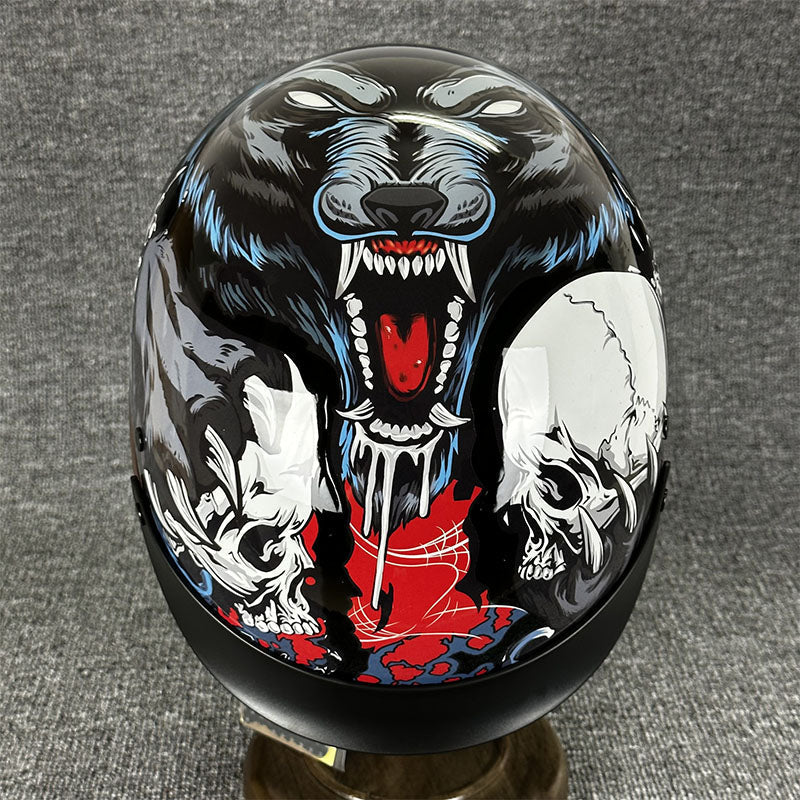 Casque Demi-Helmet Sécurisé pour Motard - Confort et Style Urbain Inégalés