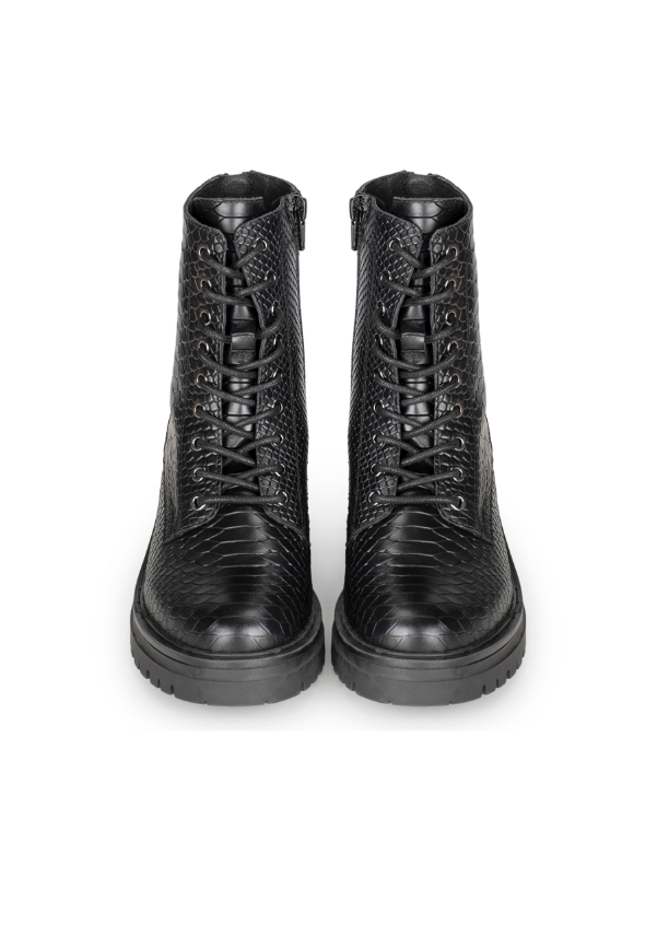 Bottes à Lacets Python pour Femmes - Élégance et Confort au Quotidien