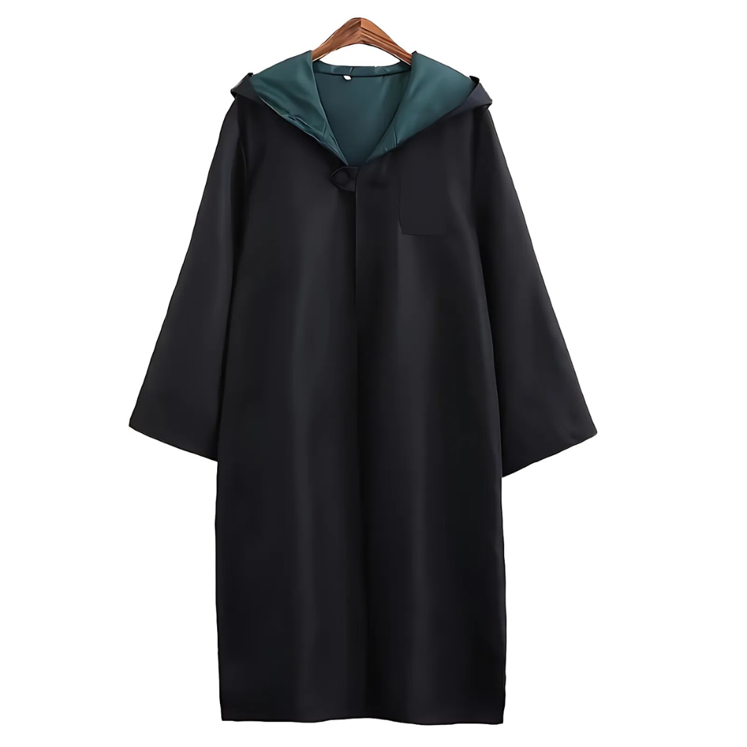Cape de Sorcier Unisexe à Capuche - Costume Idéal pour Halloween et Cosplay
