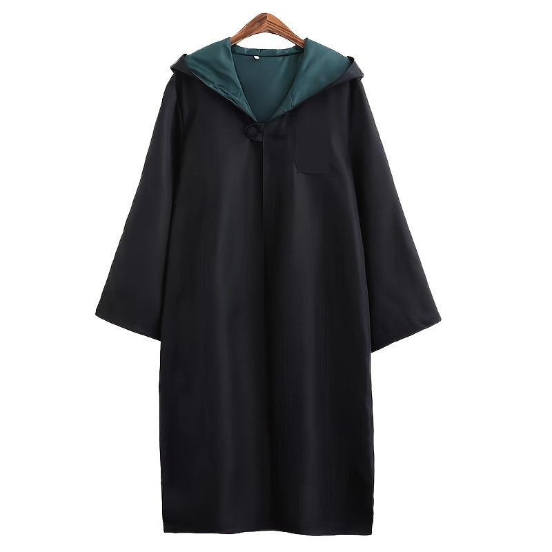 Cape de Sorcier Unisexe à Capuche - Costume Idéal pour Halloween et Cosplay